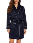 Warm & Cozy Velvet Bathrobe For Women