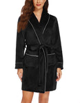 Warm & Cozy Velvet Bathrobe For Women