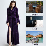 Soft Fleece Bathrobe Robe for Women