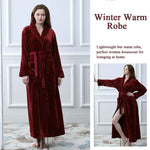 Soft Fleece Bathrobe Robe for Women