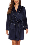 Warm & Cozy Velvet Bathrobe For Women