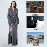 Soft Fleece Bathrobe Robe for Women