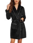 Warm & Cozy Velvet Bathrobe For Women