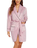 Warm & Cozy Velvet Bathrobe For Women