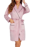 Warm & Cozy Velvet Bathrobe For Women