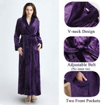 Soft Fleece Bathrobe Robe for Women