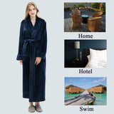 Soft Fleece Bathrobe Robe for Women