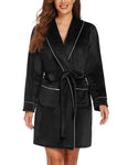 Warm & Cozy Velvet Bathrobe For Women