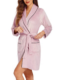 Warm & Cozy Velvet Bathrobe For Women