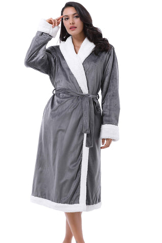 Soft & Warm Women’s Sherpa Bathrobe