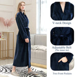 Soft Fleece Bathrobe Robe for Women